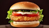 24  Hähnchen Burger - برجر دجاجmit pommes 